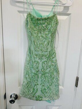 b darlin green sequin dress B. Darlin Juniors Sequin Dresses